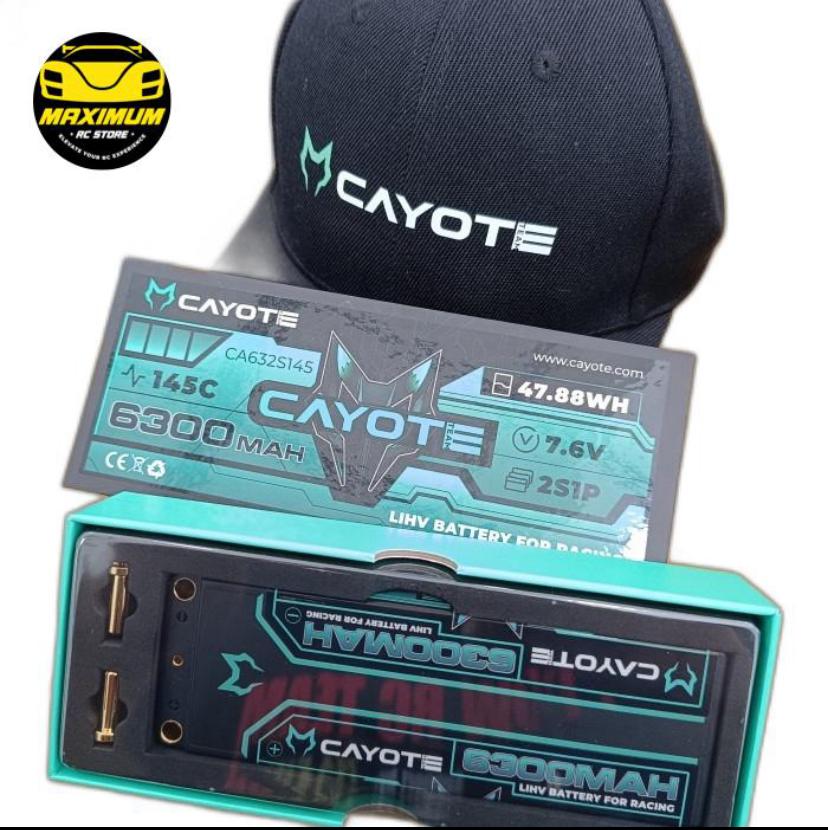 cayote Li-hv 2s1p 7.6v 6300mah 145c 47.88wh