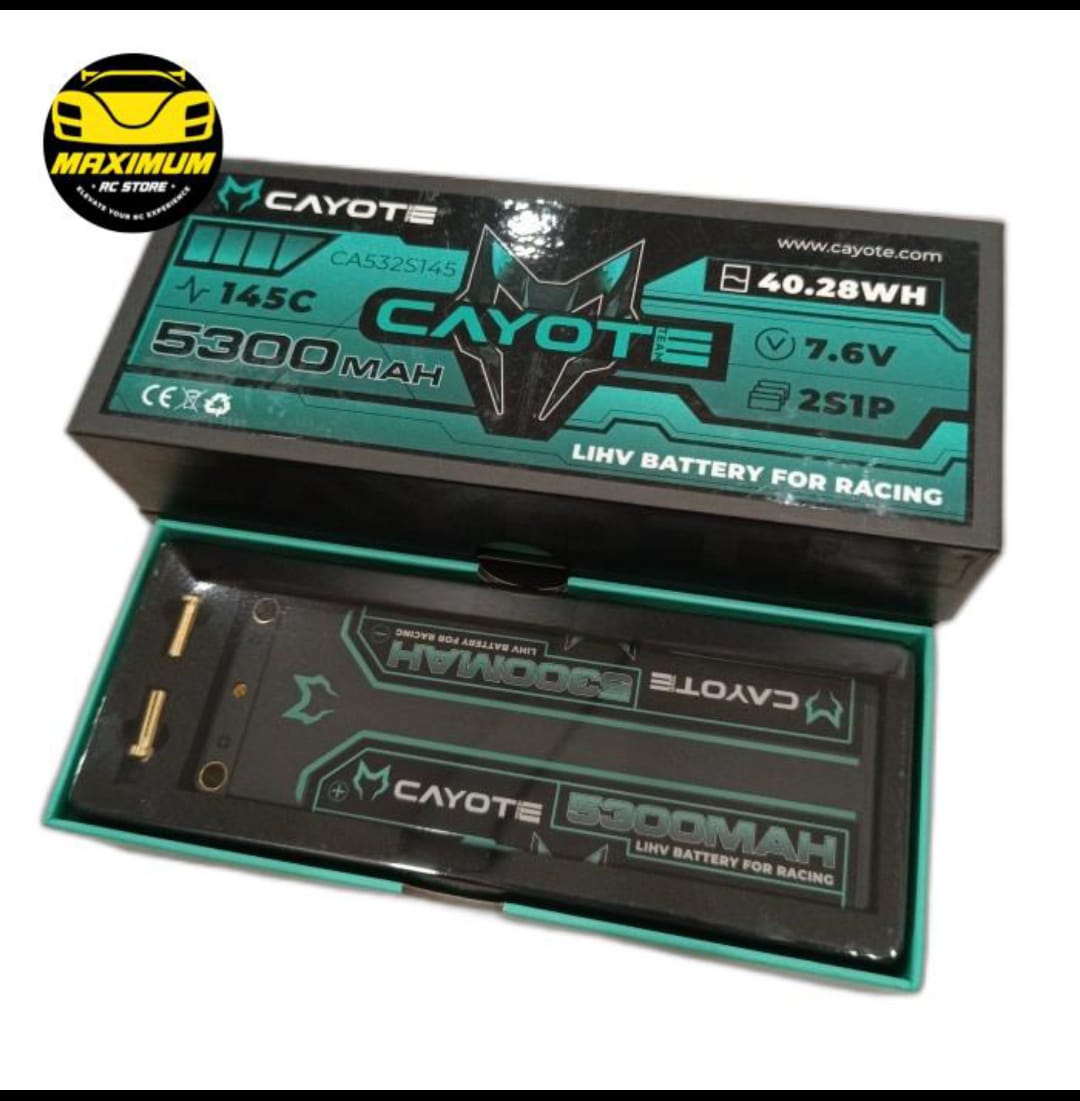cayote Li-hv 2s1p 7.6v 5300mah 40.28wh